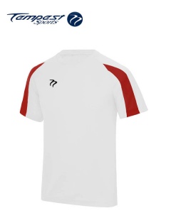 Tempest Lightweight White Hot Red Mens Training Shirt